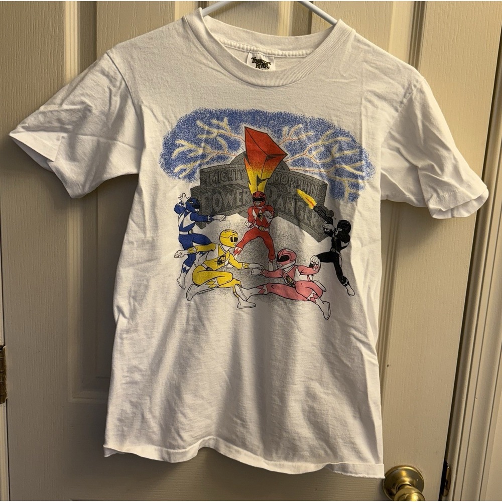 Vintage Mighty Morphin Power Rangers Promo Tee 1994 Saban Rare Adult Small
